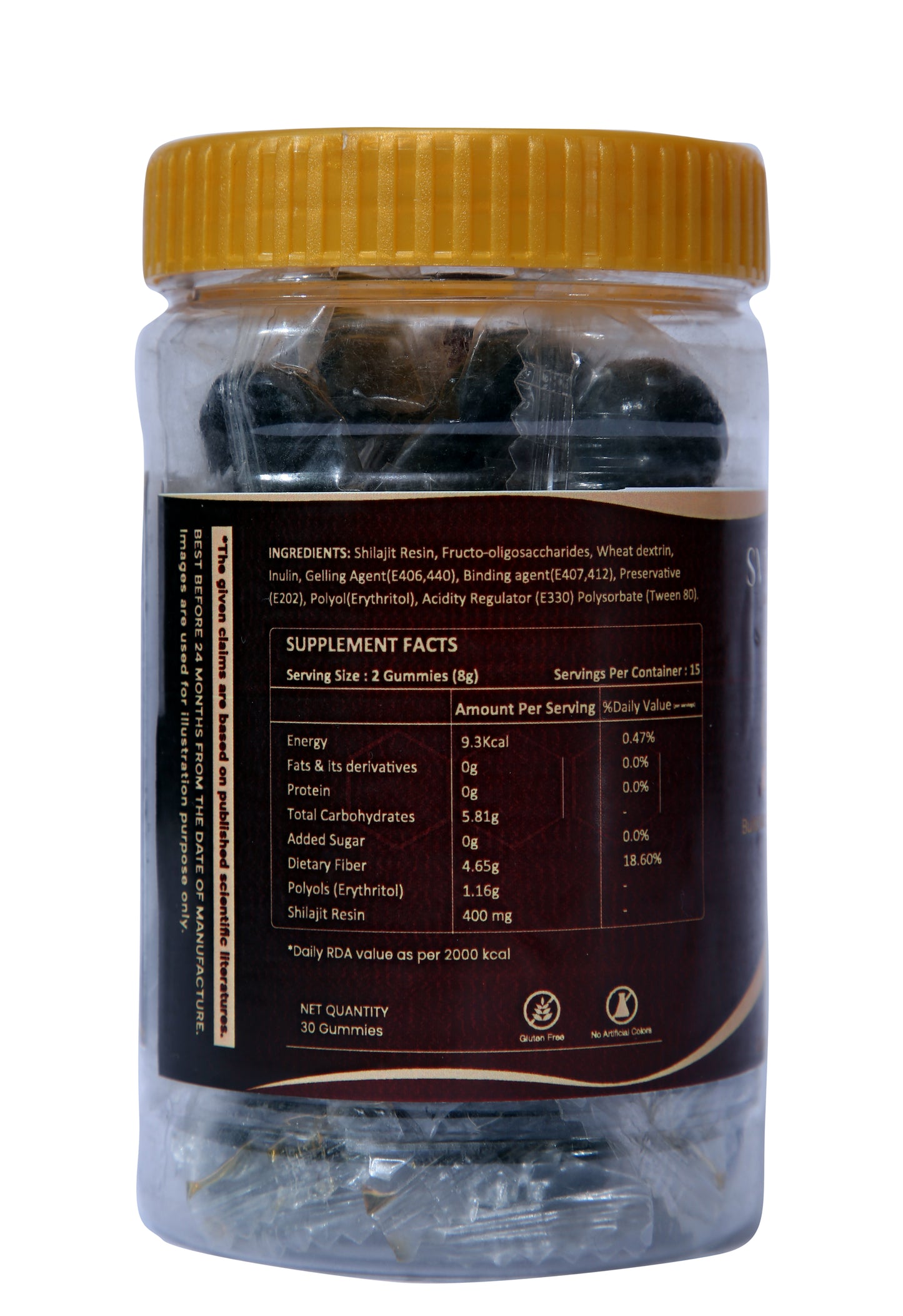 SVM Herbveda Shilajit Gummies (Tamarind Flavour)